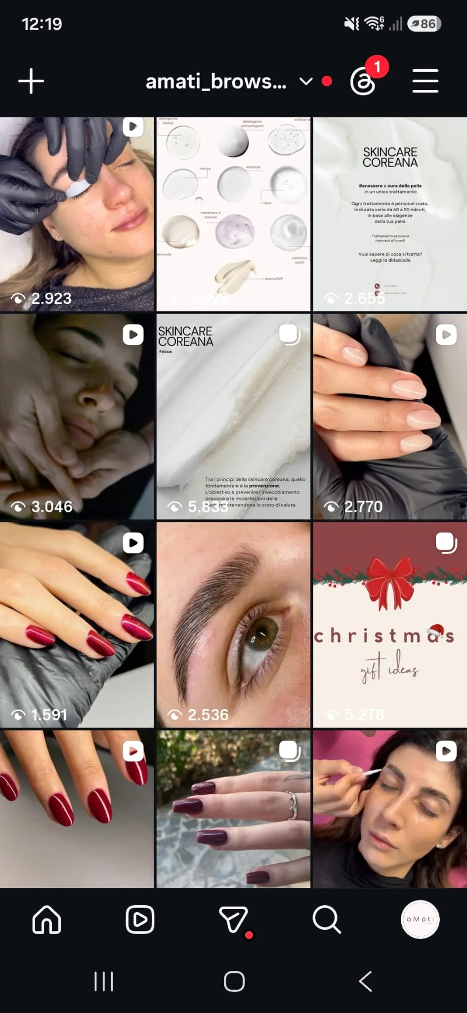 Amàti Beauty grid 1